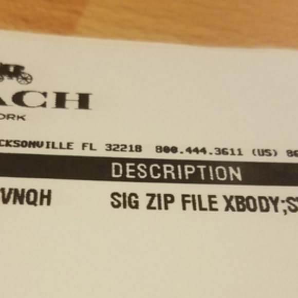 COACH NWT Pink Brown File Crossbody Bag Purse - Picture 7 of 7